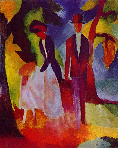 People at the Blue Lake August Macke